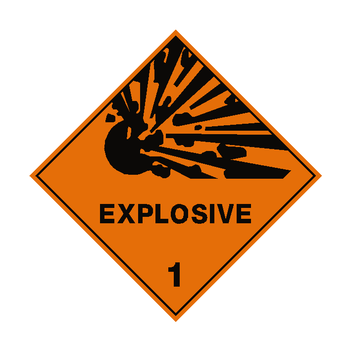 Explosive 1 Label | Safety-Label.co.uk