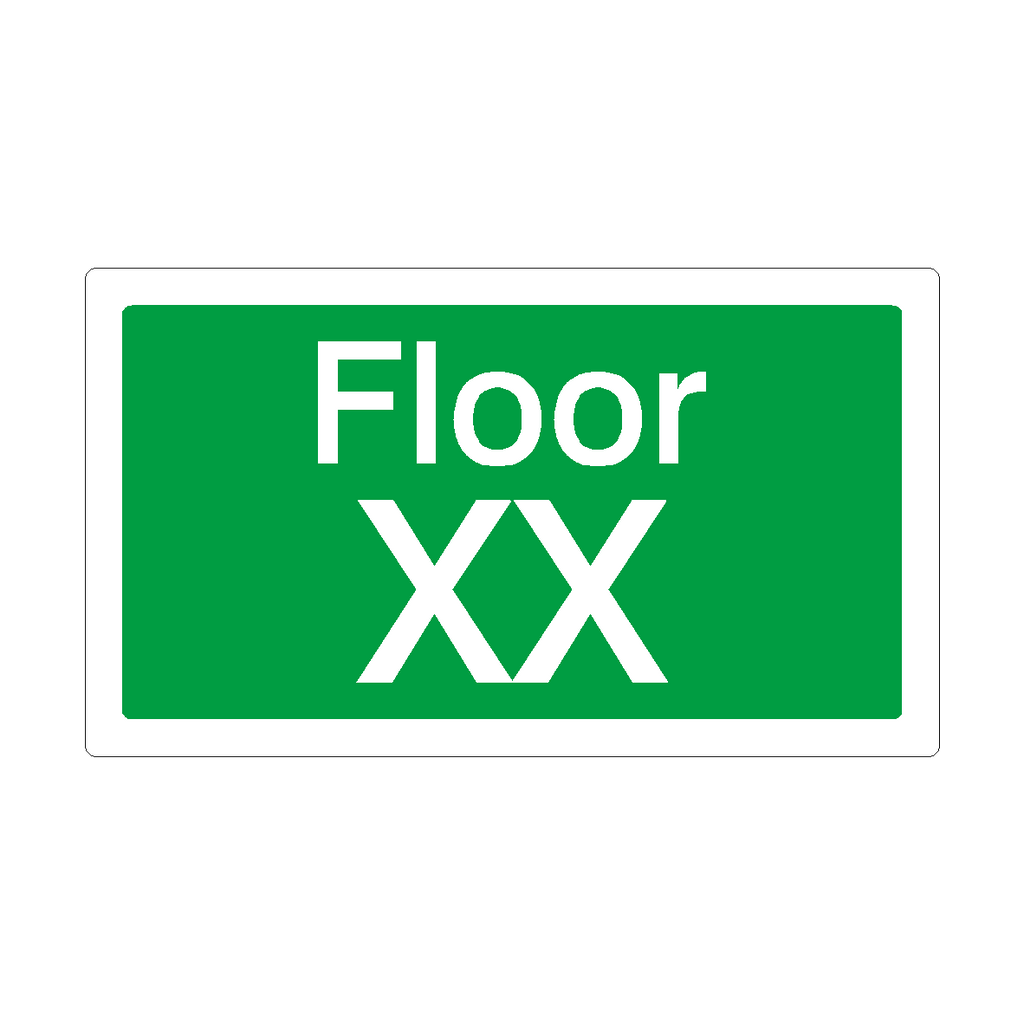 Custom Floor Identification Sign Green | Safety-Label.co.uk