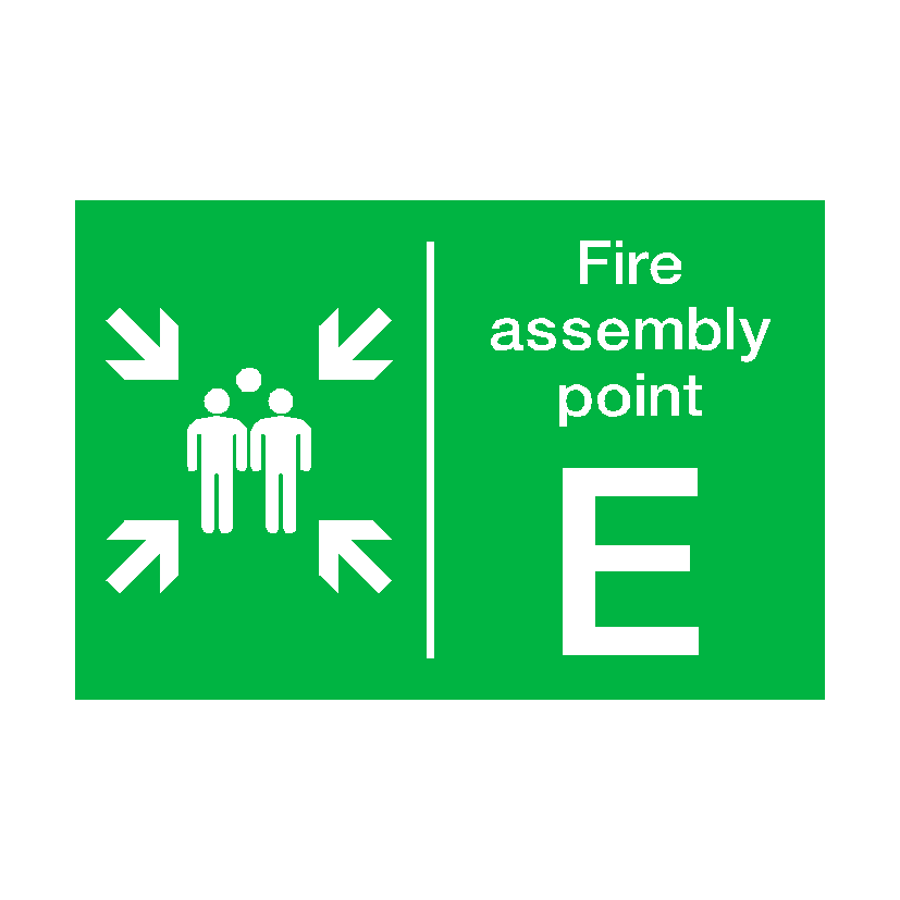 Fire Assembly Point E Sticker | Safety-Label.co.uk