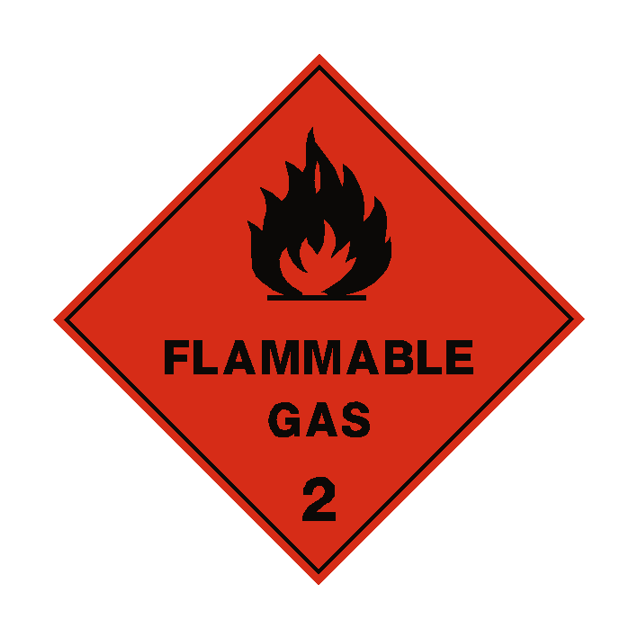 Flammable Gas 2 Label | Safety-Label.co.uk