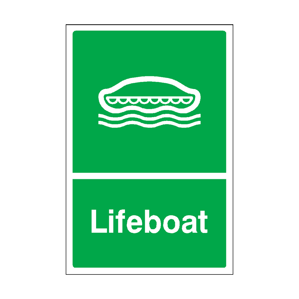 Lifeboat Sign | Safety-Label.co.uk