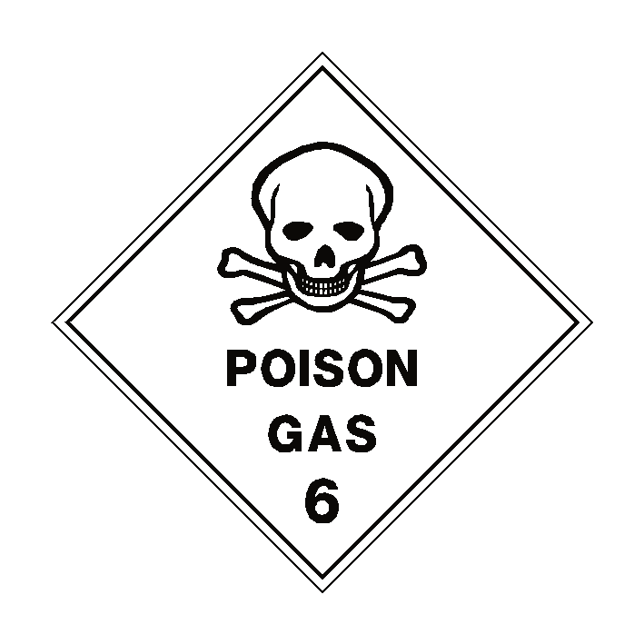 Poison Gas 6 Label | Safety-Label.co.uk