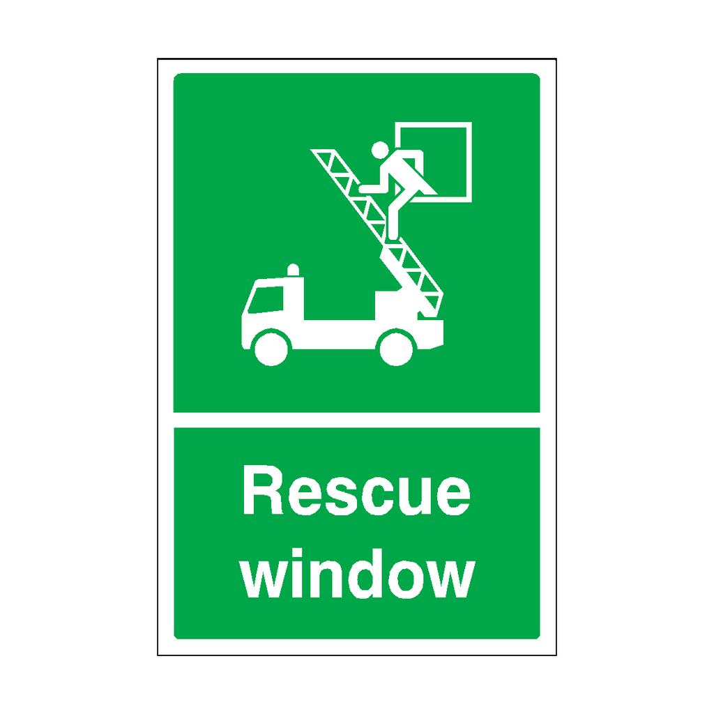 Rescue Window Sign | Safety-Label.co.uk