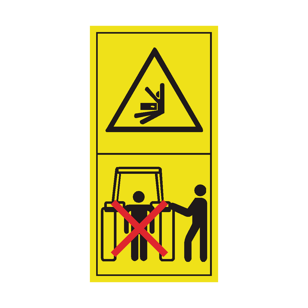 Stay Clear Of Draft Link Lifting Range While Operating Rockshaft Controls Sticker | Safety-Label.co.uk