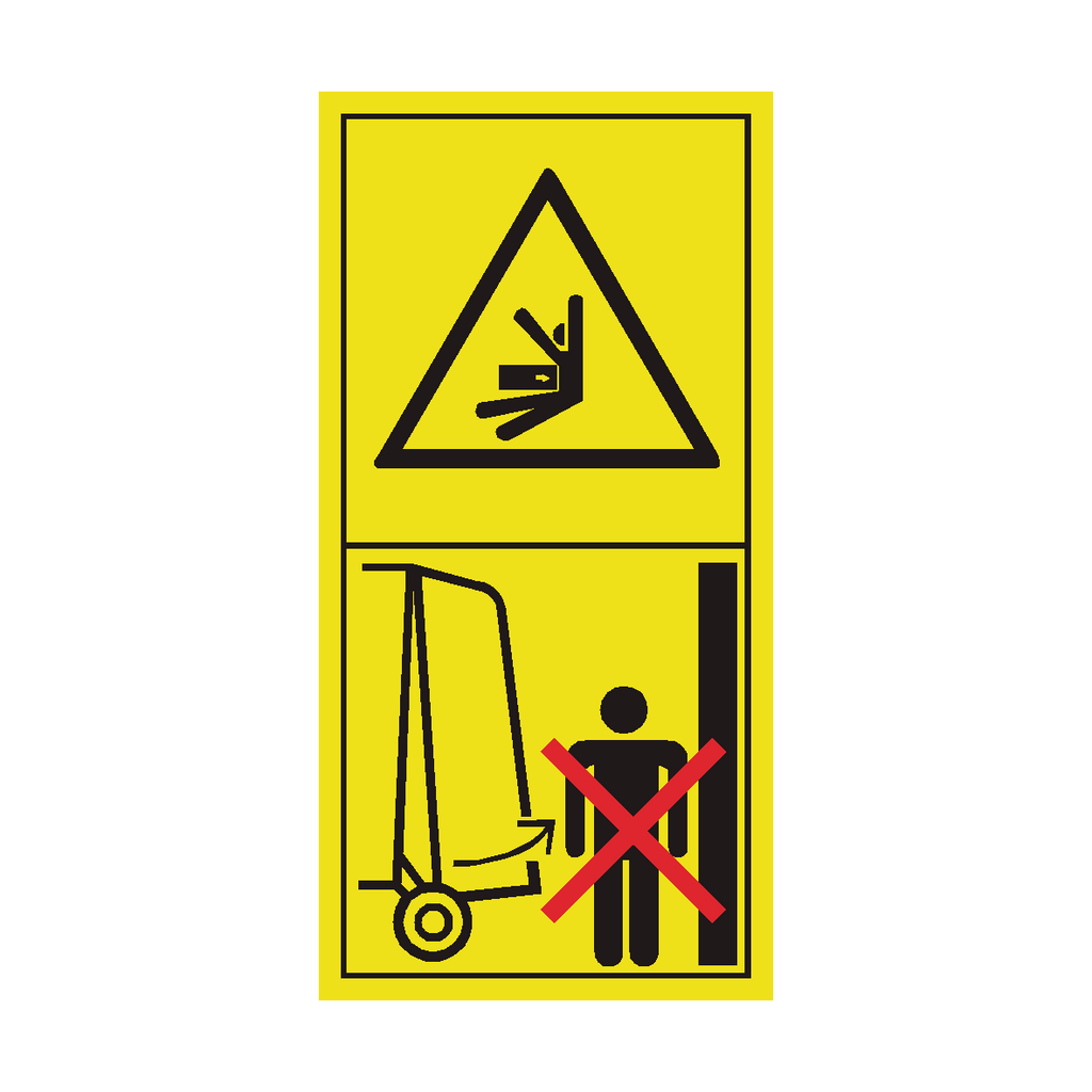 Stay Clear Of Gate Swinging Area While Tractor Engine Is Running Sticker | Safety-Label.co.uk