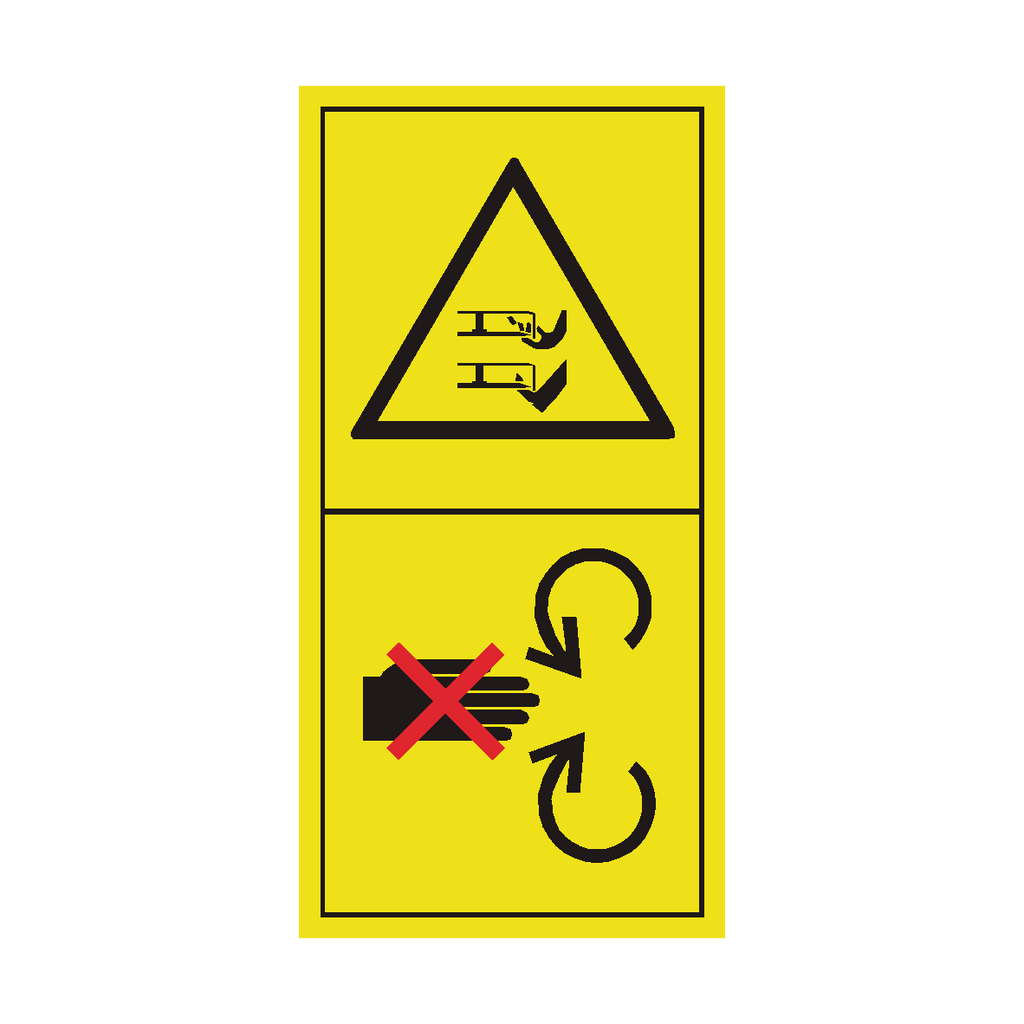 Stay Clear Of Mower Blade While Engine Running Sticker | Safety-Label.co.uk