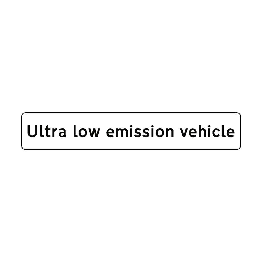 Ultra Low Emission Text Sticker | Safety-Label.co.uk