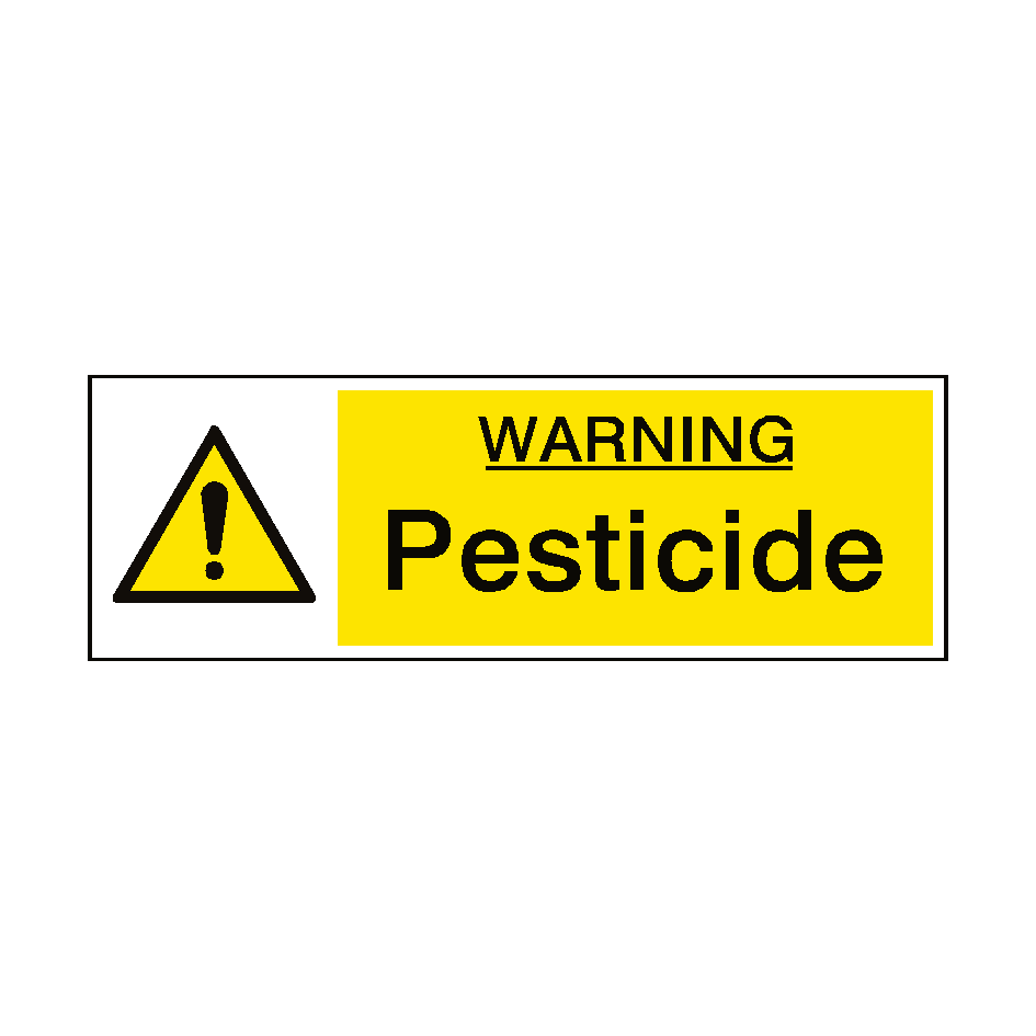 Warning Pesticide Hazard Sign | Safety-Label.co.uk