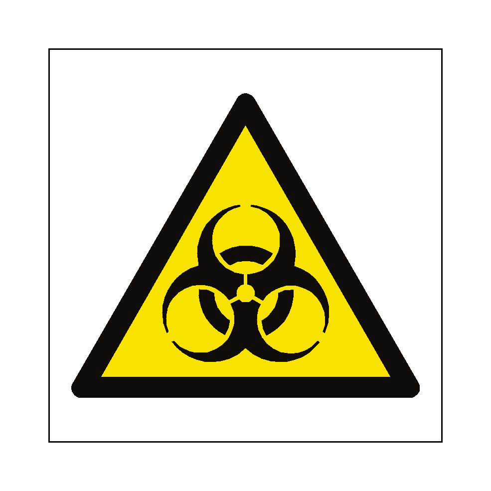 Biological Hazard Symbol Label | Safety-Label.co.uk