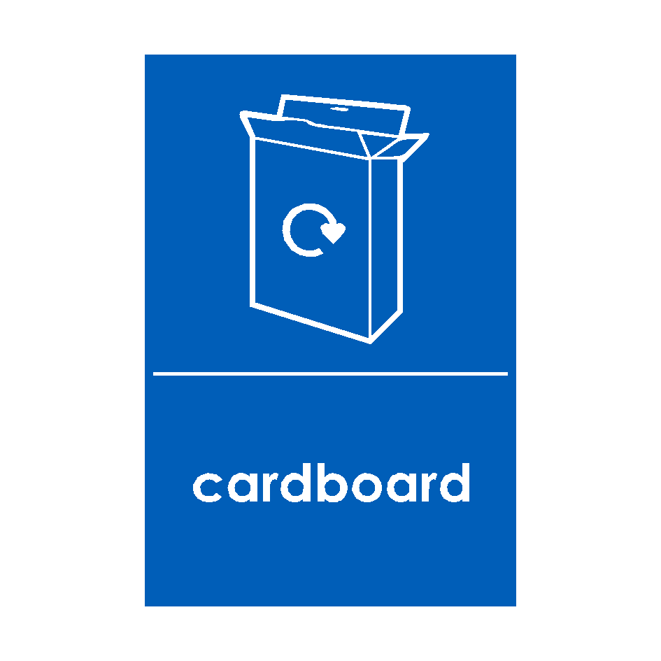 Cardboard Waste Recycling Sticker | Safety-Label.co.uk