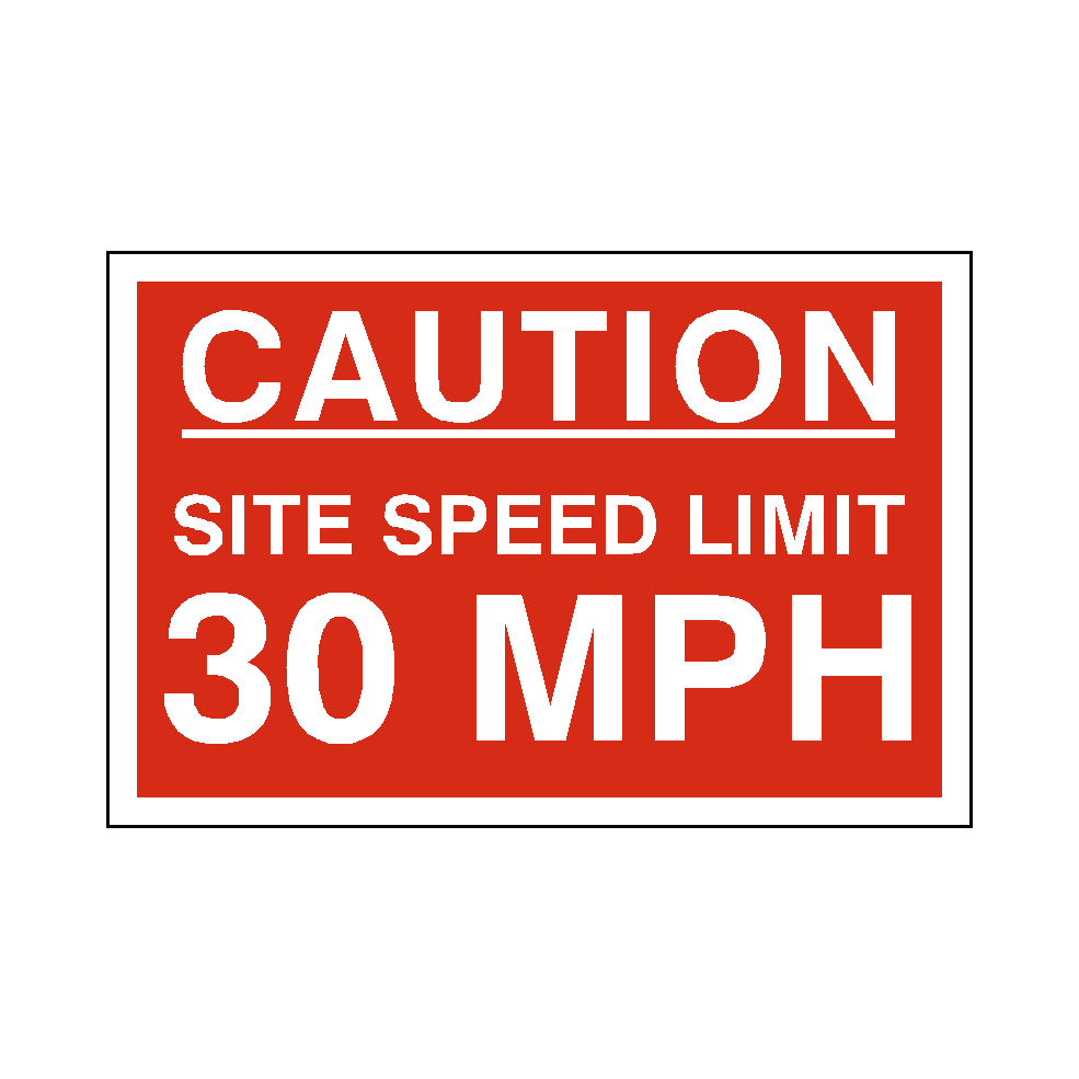 30 Mph Site Speed Limit Sign | Safety-Label.co.uk