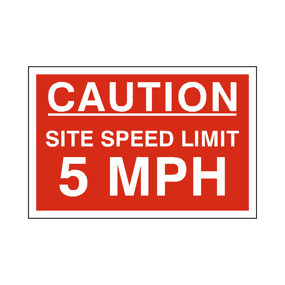 5 Mph Site Speed Limit Sign | Safety-Label.co.uk