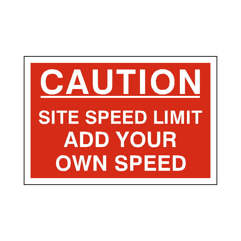 Custom Mph Site Speed Limit Sign | Safety-Label.co.uk