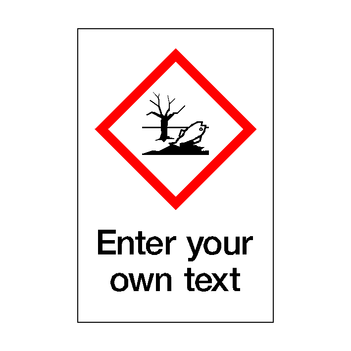 Custom Dangerous To The Environment Sticker | Safety-Label.co.uk
