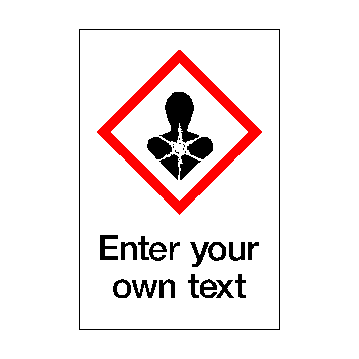 Custom Health Hazard COSHH Sticker | Safety-Label.co.uk