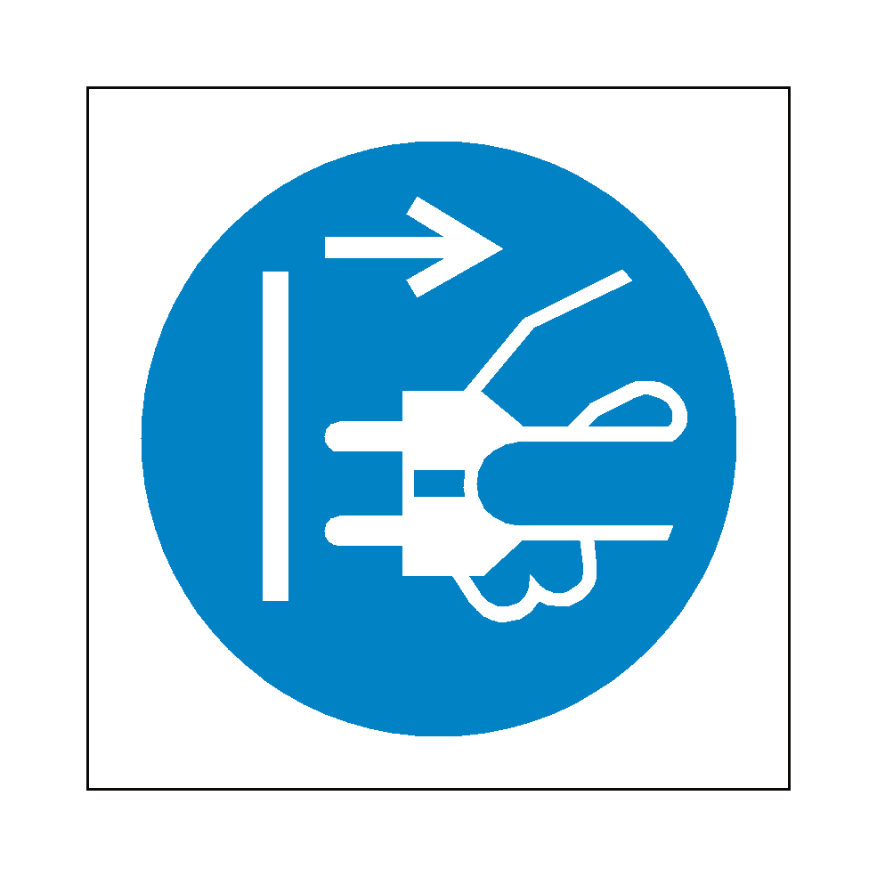 Disconnect Plug Symbol Label | Safety-Label.co.uk