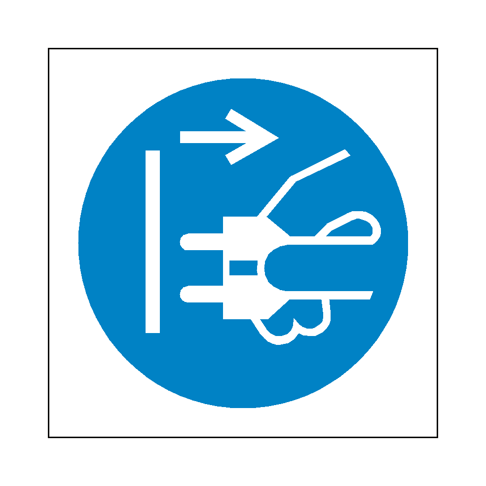 Disconnect Plug Symbol Sign | Safety-Label.co.uk