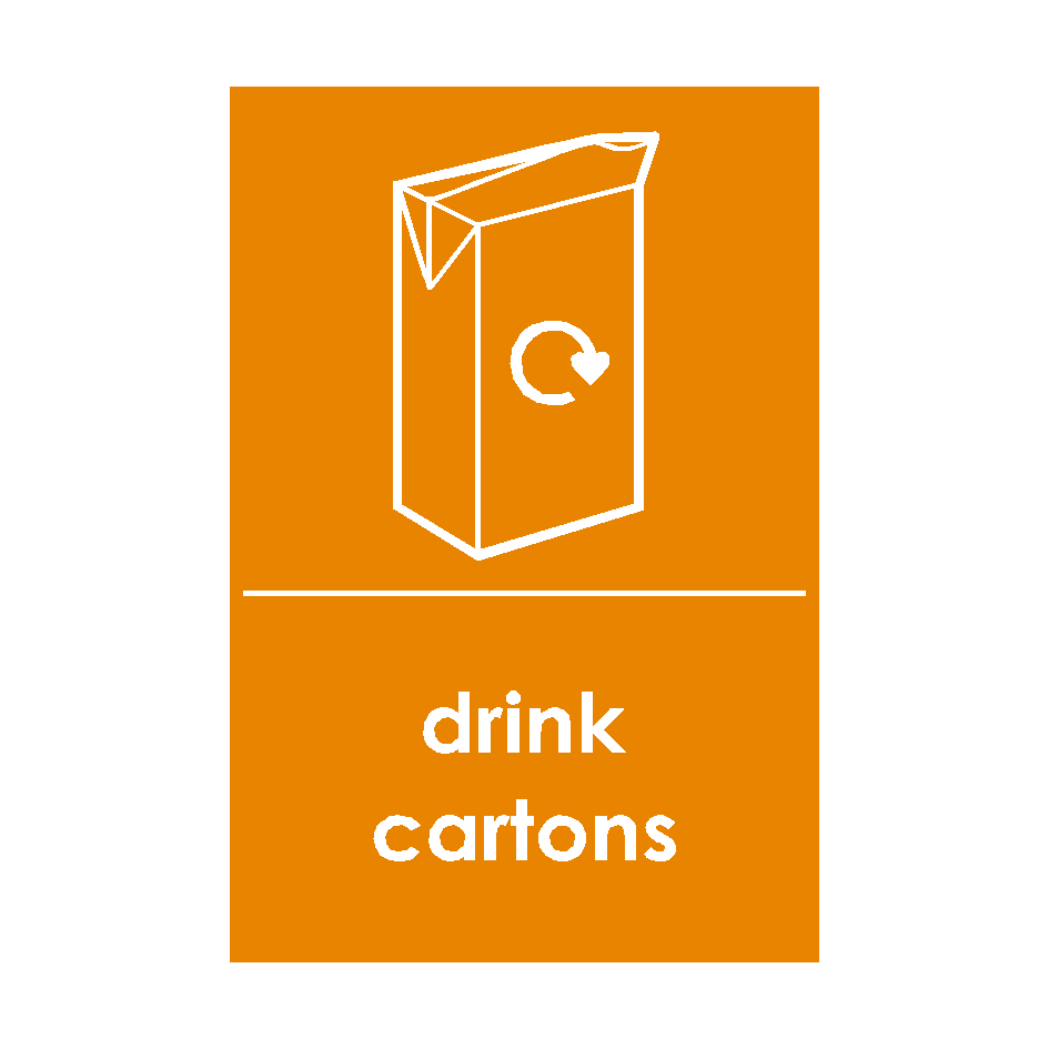 Beverage Cartons Waste Sign | Safety-Label.co.uk