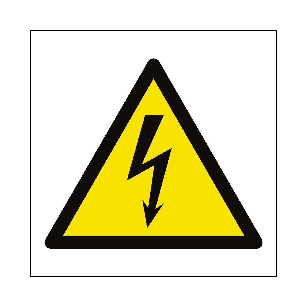 Electrical Hazard Symbol Sign | Safety-Label.co.uk
