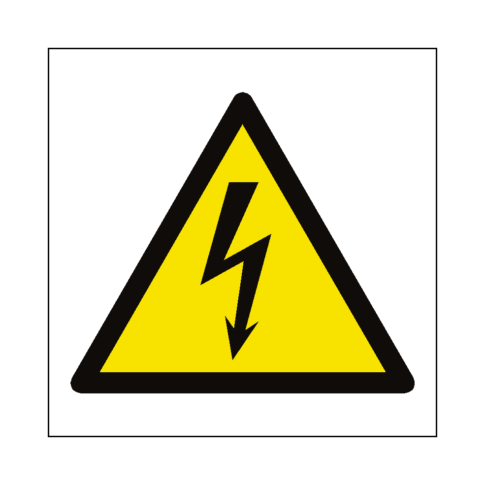 Electrical Hazard Symbol Label | Safety-Label.co.uk