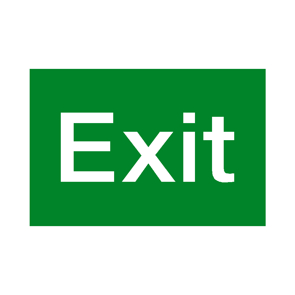 Exit Standard Sticker | Safety-Label.co.uk