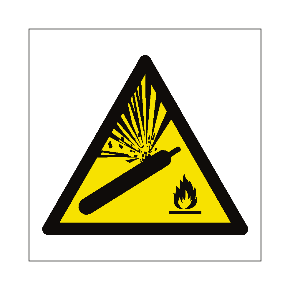 Explosive Material Symbol Label | Safety-Label.co.uk