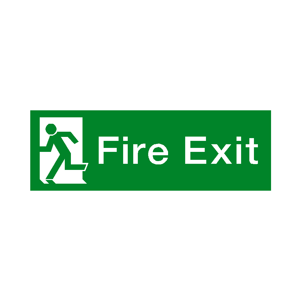 Fire Exit Left HSE Sign | Safety-Label.co.uk