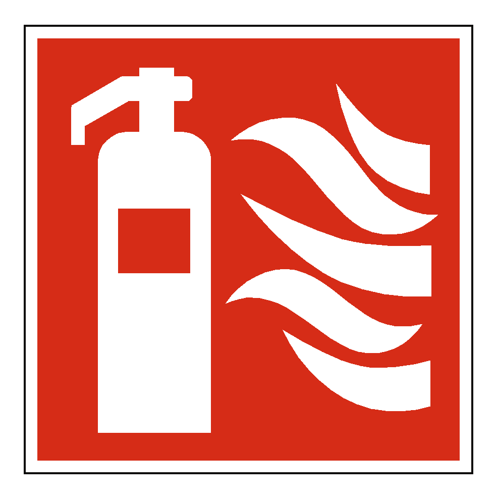 Standard Fire Symbol Label | Safety-Label.co.uk