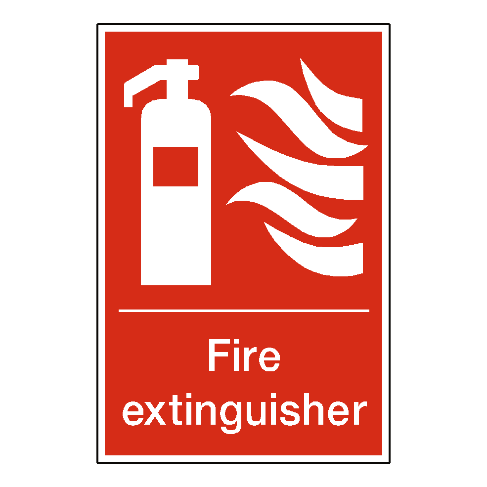 Fire Extinguisher Standard Label | Safety-Label.co.uk