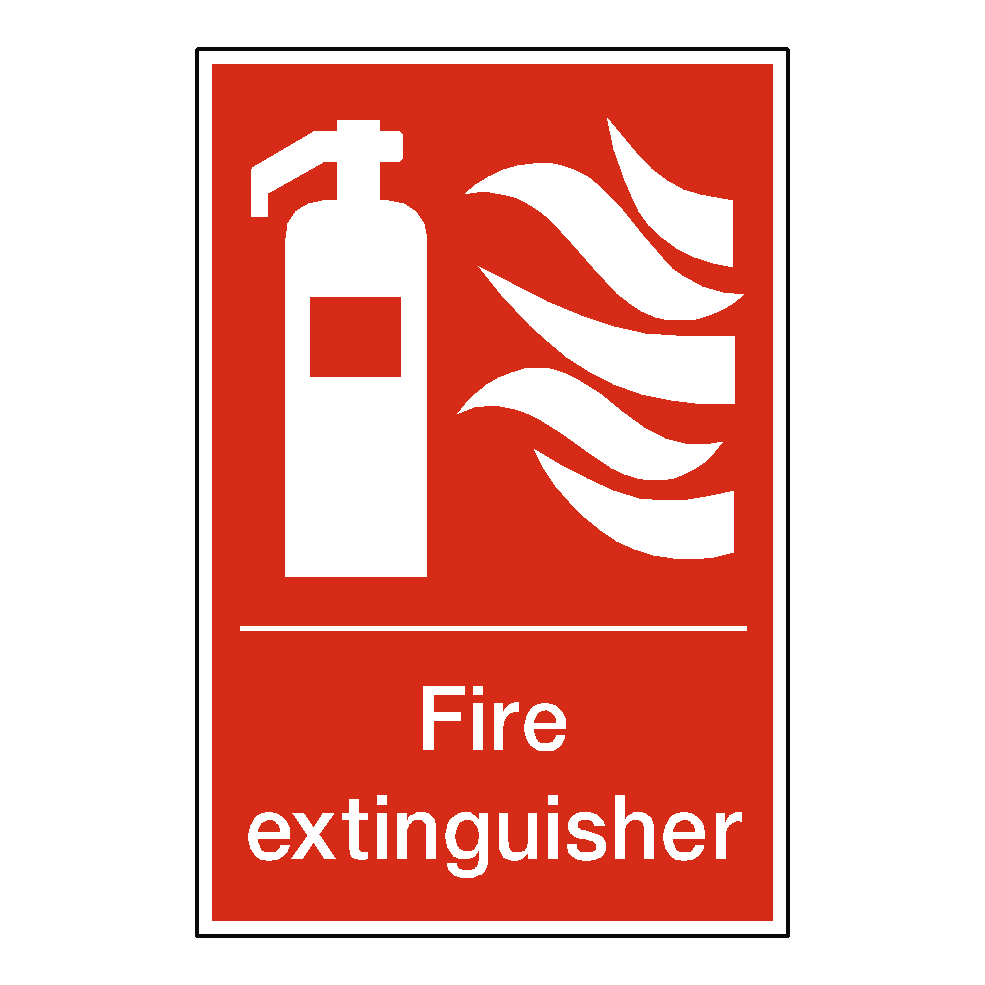 Fire Extinguisher Standard Sign | Safety-Label.co.uk
