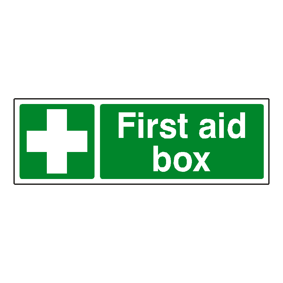 First Aid Box Label | Safety-Label.co.uk