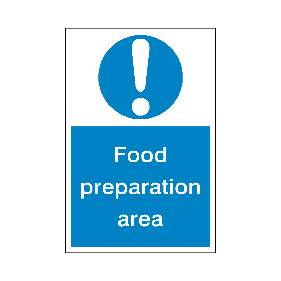 Food Preparation Sticker | Safety-Label.co.uk