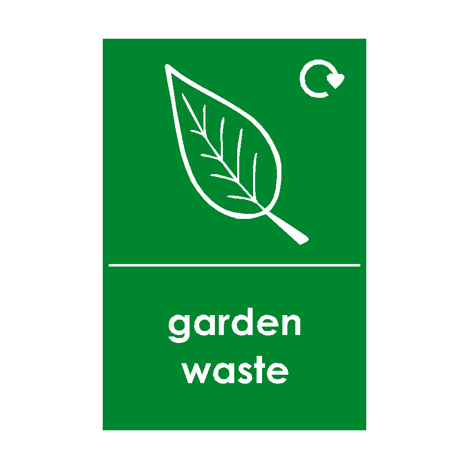 Garden Waste Logo Waste Recycling Signs | Safety-Label.co.uk