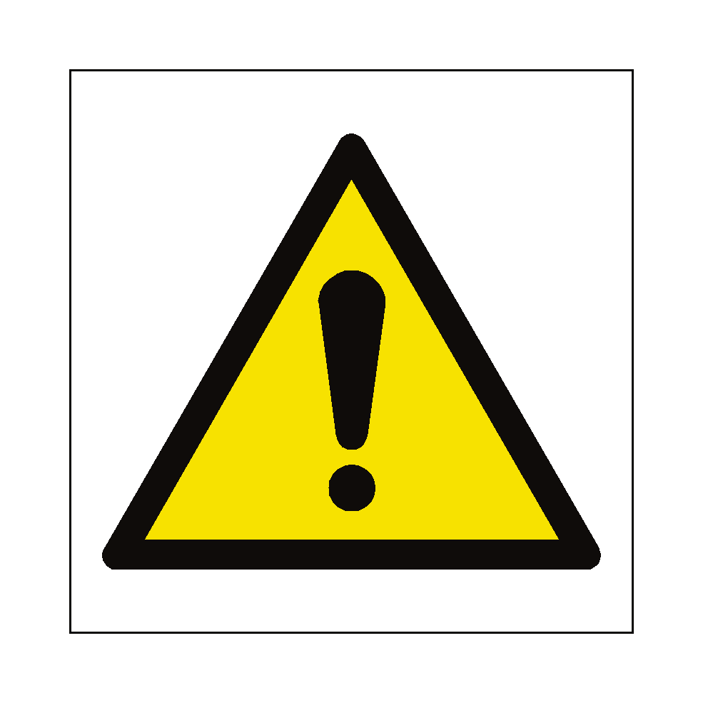 General Hazard Symbol Sign | Safety-Label.co.uk