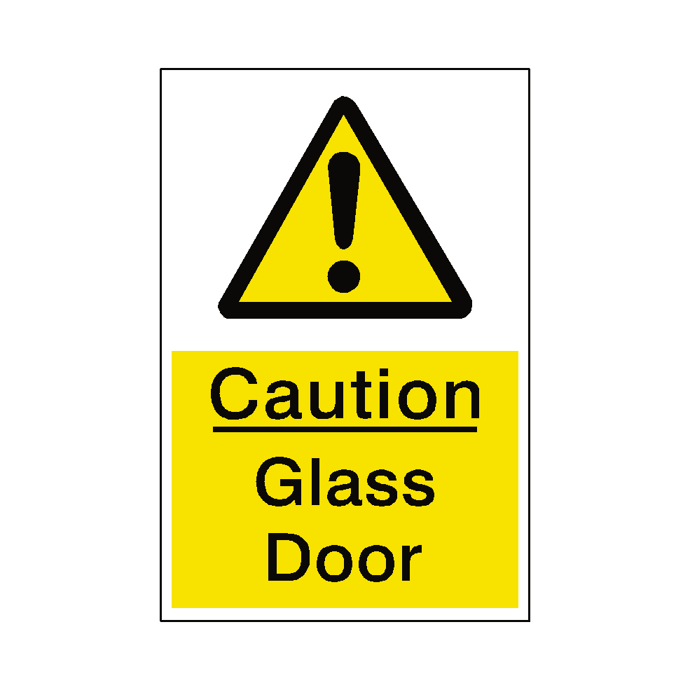 Glass Door Sticker | Safety-Label.co.uk