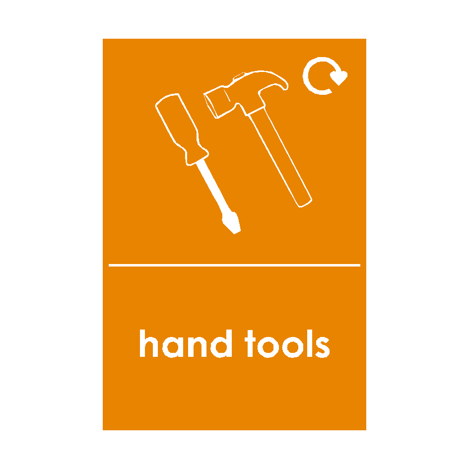 Hand Tools Waste Recycling Signs | Safety-Label.co.uk