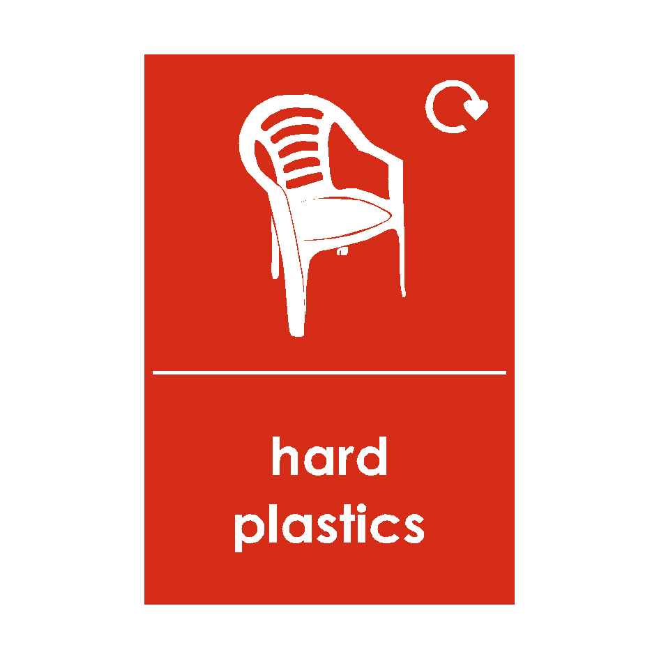 Hard Plastics Waste Recycling Signs | Safety-Label.co.uk