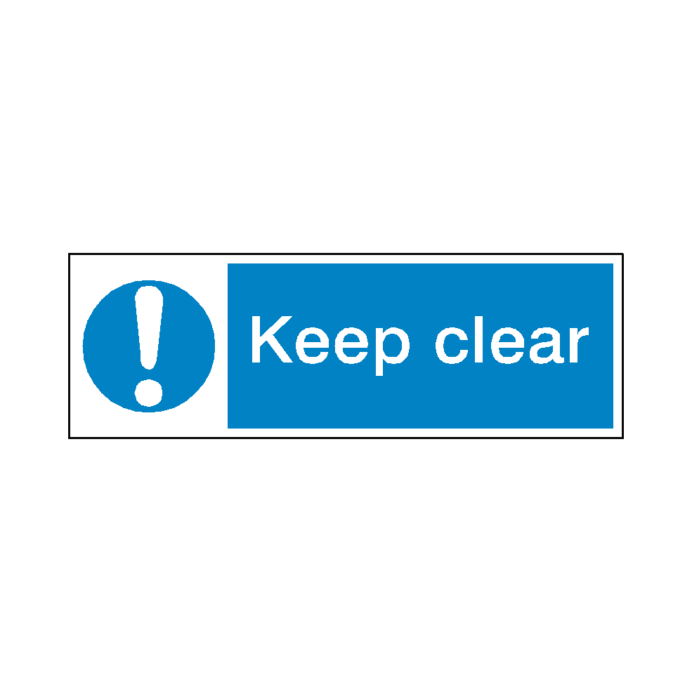 Keep Clear Label | Safety-Label.co.uk