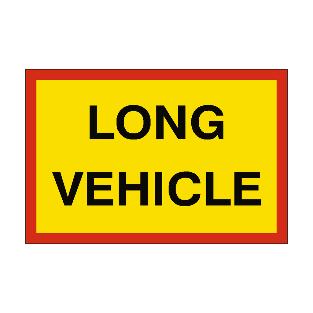 Long Vehicle Sticker | Safety-Label.co.uk