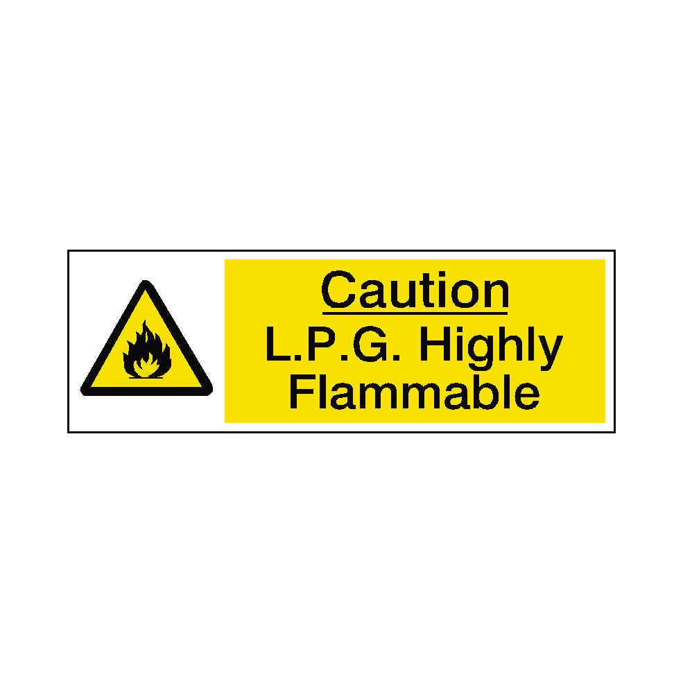 LPG Highly Flammable Label | Safety-Label.co.uk