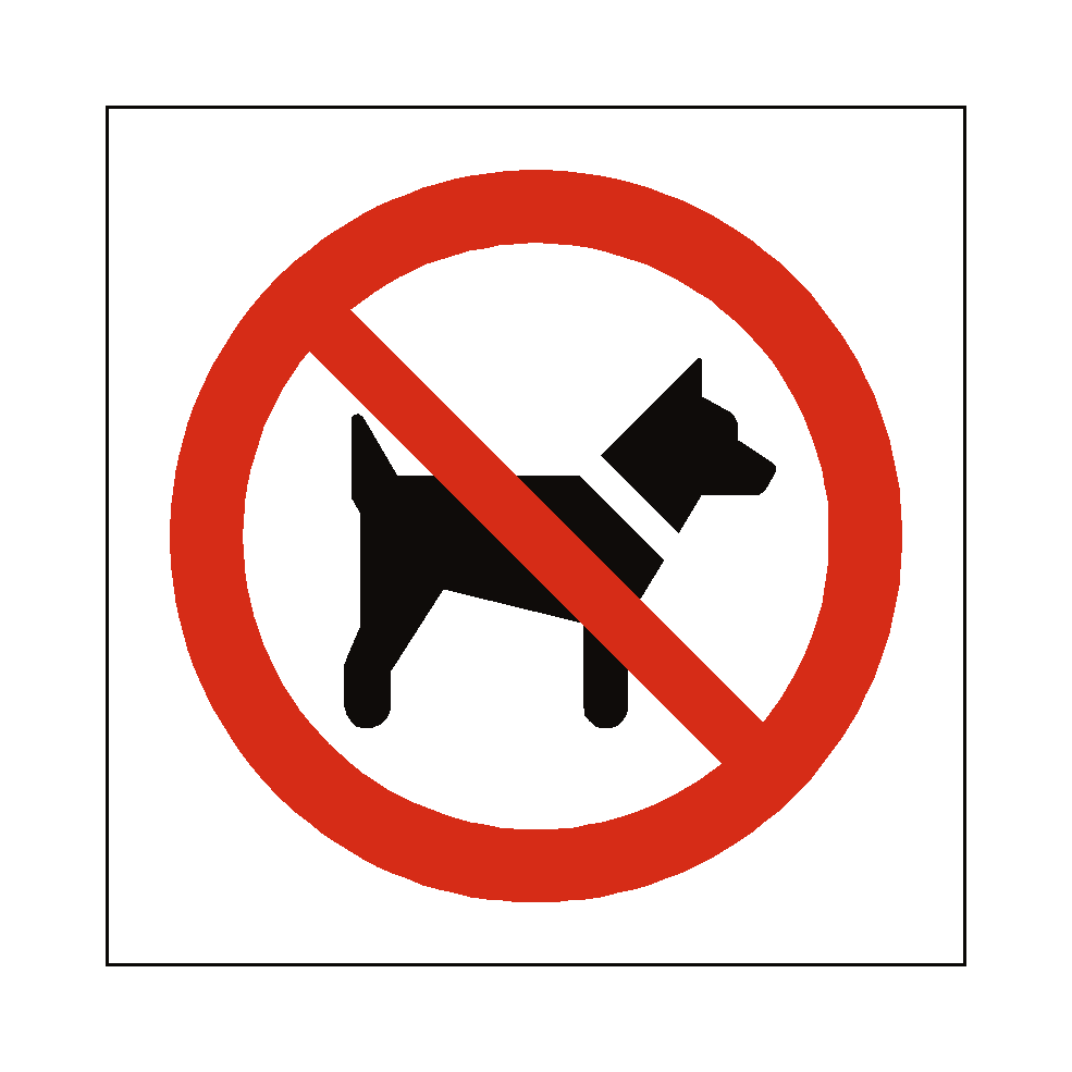 No Dogs Symbol Label | Safety-Label.co.uk