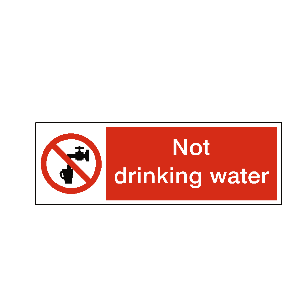 Not Drinking Water Label | Safety-Label.co.uk