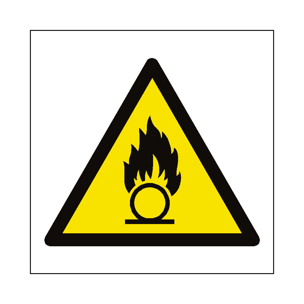 Oxidising Hazard Symbol Label | Safety-Label.co.uk