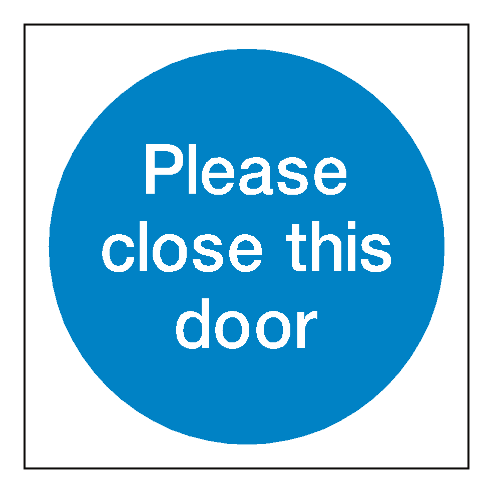 Please Close This Door Sign | Safety-Label.co.uk