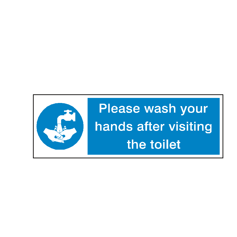 Please Wash Your Hands Toilet Sticker | Safety-Label.co.uk