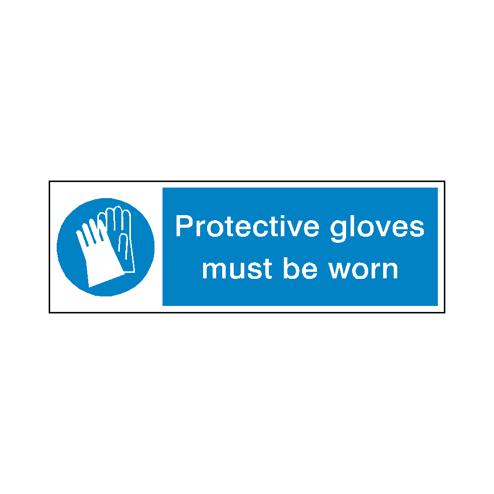 Protective Gloves Label | Safety-Label.co.uk