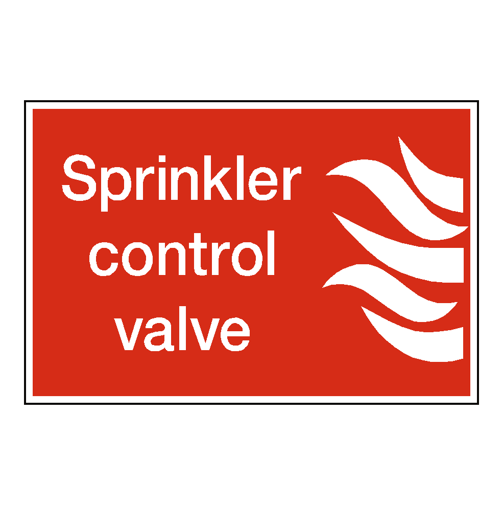 Sprinkler Control Valve Label | Safety-Label.co.uk