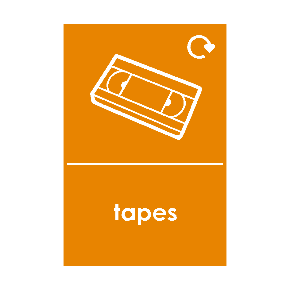 Tapes Waste Recycling Signs | Safety-Label.co.uk