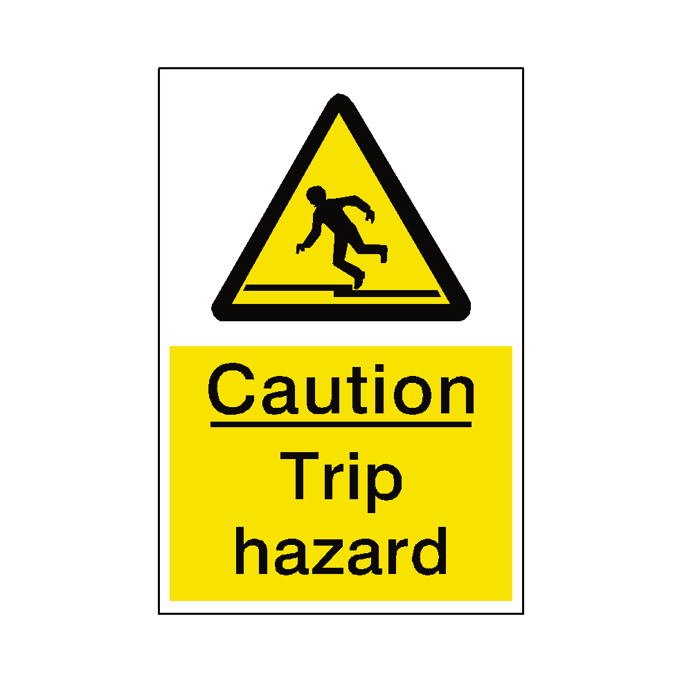 Trip Hazard Sign | Safety-Label.co.uk