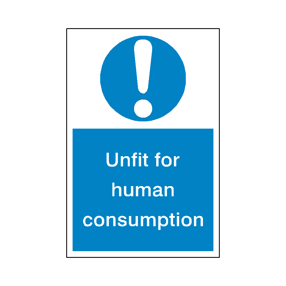 Unfit Consumption Sticker | Safety-Label.co.uk